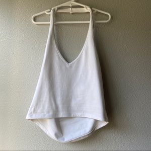 White Brandy Melville halter top